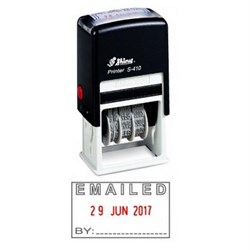Shiny Self Inking Date Stamp Emailed